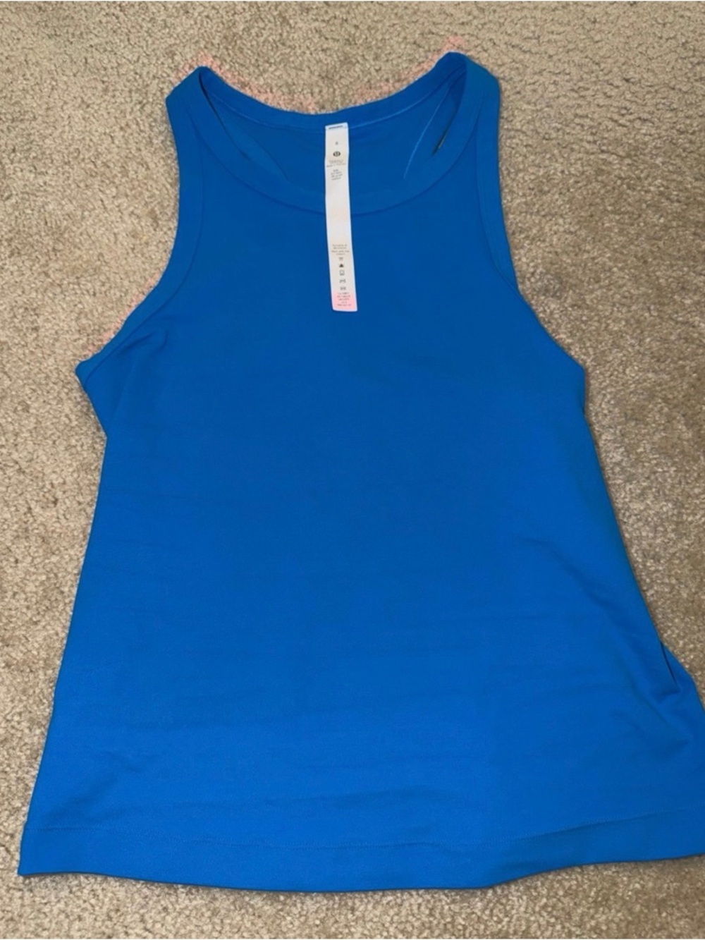 lululemon athletica Bright Blue Racerback Tank Top